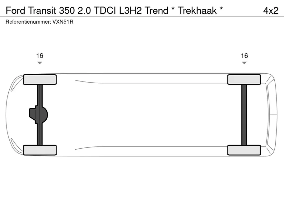 Ford Transit 350 2.0 TDCI L3H2 Trend * Trekhaak *