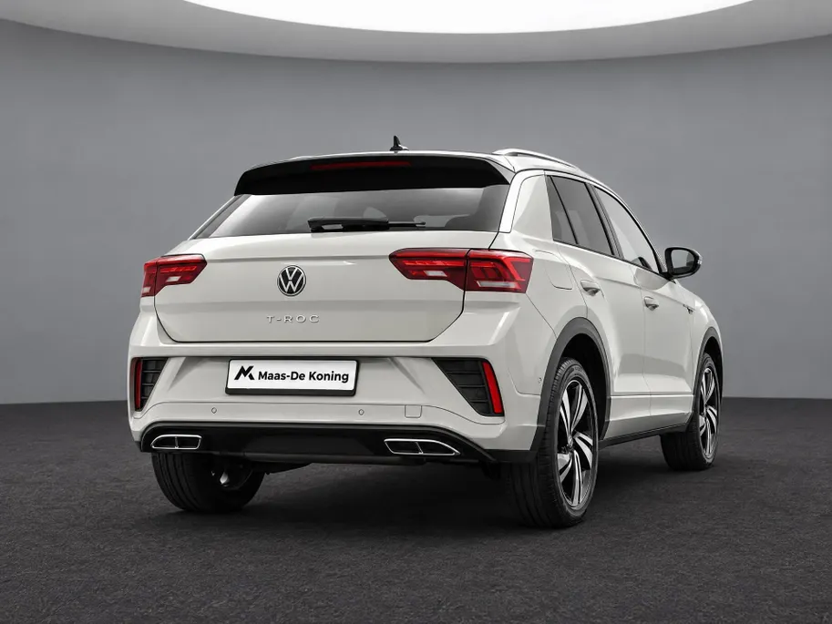 Volkswagen T-Roc 1.5 TSI 150pk DSG R-Line · Camera · Keyless · Dodehoeksensor · Stoelverwarming · ACC · Elek. Achterklep · 18'Velgen · Garantie t/m 19-02-2027
