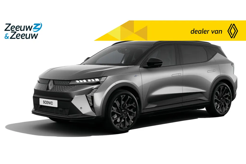 Renault Scénic E-Tech EV89 Long Range Esprit Alpine Nu te bestellen | de vernieuwde Scenic met 642KM actieradius | Bestel uw nieuwe Scenic met € 1.000,- Zeeuw en Zeeuw actiekorting! |