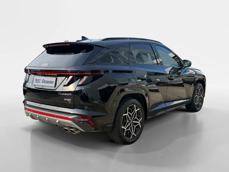 Hyundai Tucson 1.6 T-GDI PHEV N Line 4WD 265PK | 66km WLTP elektrisch | Navigatie | Apple Carplay & Android Auto | Adaptive cruise control | Parkeersensoren rondom | 360 camera | Stoelverwarming & koeling voor |