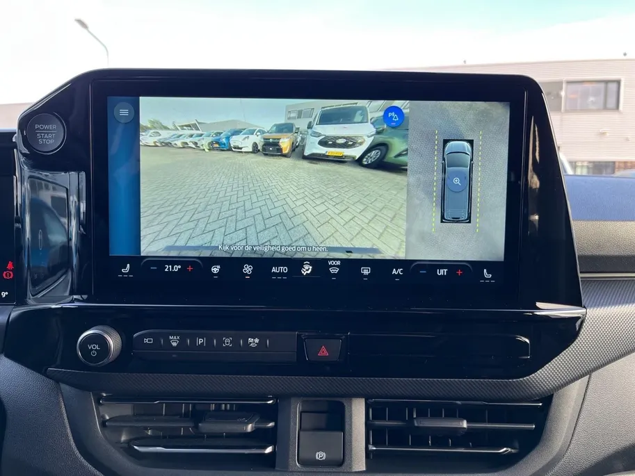 Ford Transit Custom 320 2.5 PHEV L2H1 Black Platinum DC EXCL. BTW &  | 233 pk Automaat | Lederen bekleding | Navigatie | Treeplanken | LM velgen 17' zwart | 360 graden camera | Dubbele schuifdeur