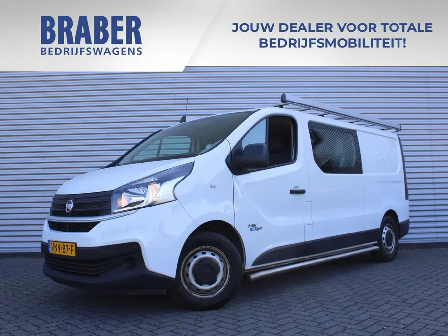Fiat Talento 2.0 MultiJet L2H1 SX DC | Dubbele Cabine | 6-zits | Navi | Airco | Cruise | Camera | Side bars | Imperiaal | Opklapbare aluminium oprijplaat | Trekhaak |