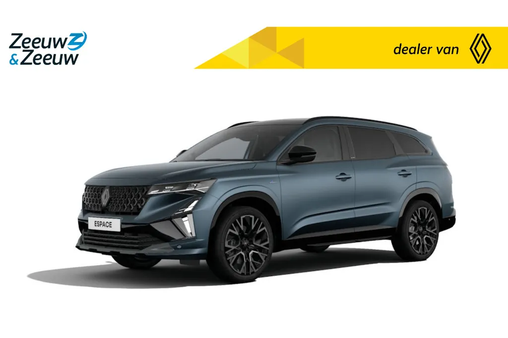 Renault Espace E-Tech full hybrid 200 esprit Alpine 5p. | Nu uit voorraad leverbaar met €7.400,- Zeeuw & Zeeuw voorraadkorting! | Pack Light & Sound | Inclusief 5 jaar fabrieksgarantie | Financier uw Espace tegen slechts 4.9% rente |