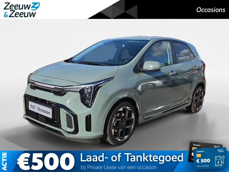 Kia Picanto 1.0 DPI GT-Line | Stoel + stuurverwarming | Lederen bekleding | Schuif/kanteldak | Navigatie | Parkeersensoren achter