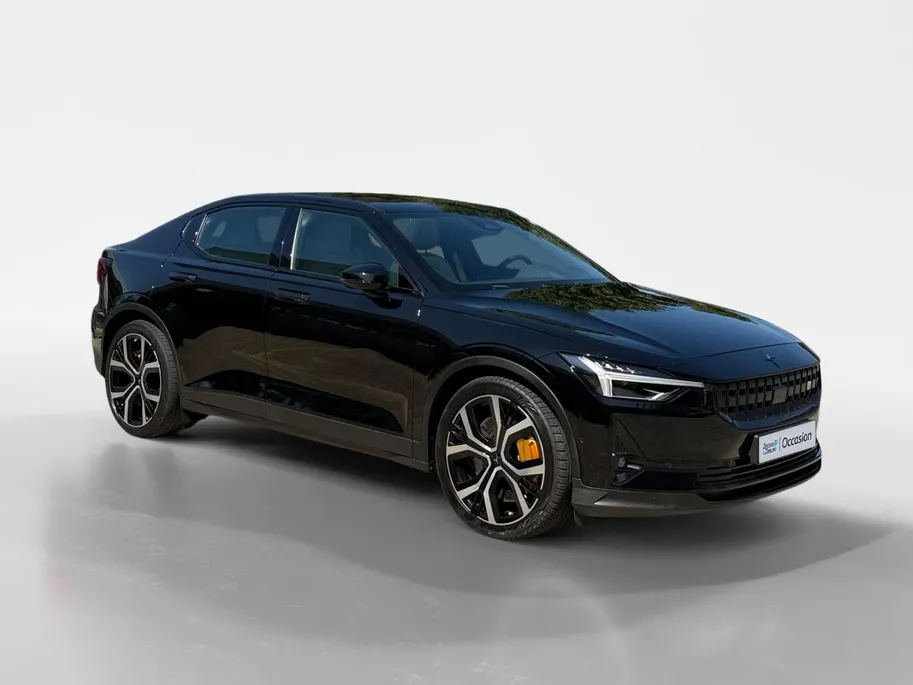 Polestar 2 Long Range Dual Motor Performance Plus 82 kWh 90 % SOH! Uniek 469PK | Gele gordels + klauwen | Full leather | Glassroof | Stoelverwarming + verkoeling |