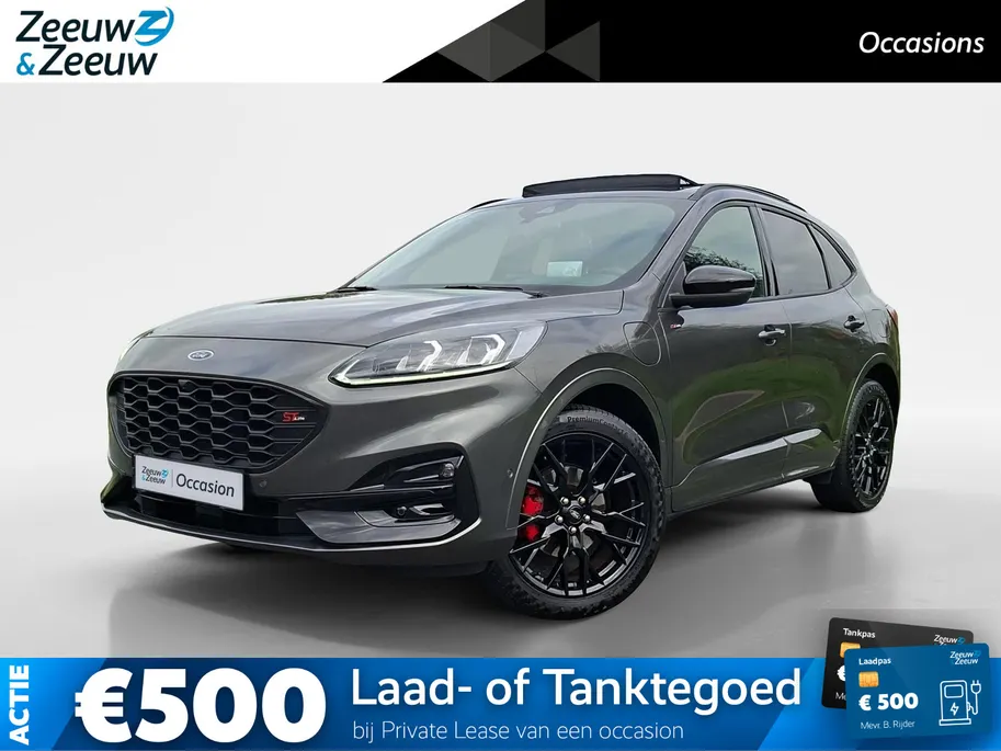 Ford Kuga 2.5 PHEV ST-Line X Black Pack | NL-Auto | 1e Eigenaar | SOH 97% | Dealer onderhouden | Panoramadak | Winterpack | Black Pack | AGR | 20' Lichtmetaal | Adaptive Cruisecontrol | Dodehoekdetectie | B&O Audio | El. Achterklep | El. Trekhaak