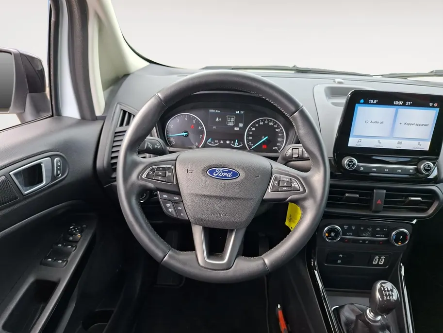 Ford EcoSport 1.0 EcoBoost Active | Stoel- stuur en voorruitverwarming | Contrasterend dak | Hoge instap | 17inch lichtmetalen velgen