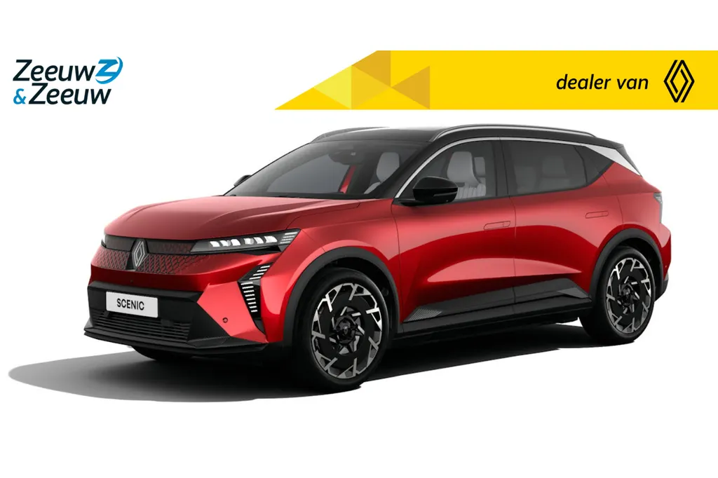 Renault Scénic E-Tech EV89 Long Range Iconic Nu te bestellen | de vernieuwde Scenic met 642KM actieradius | Bestel uw nieuwe Scenic met € 1.000,- Zeeuw en Zeeuw actiekorting! |