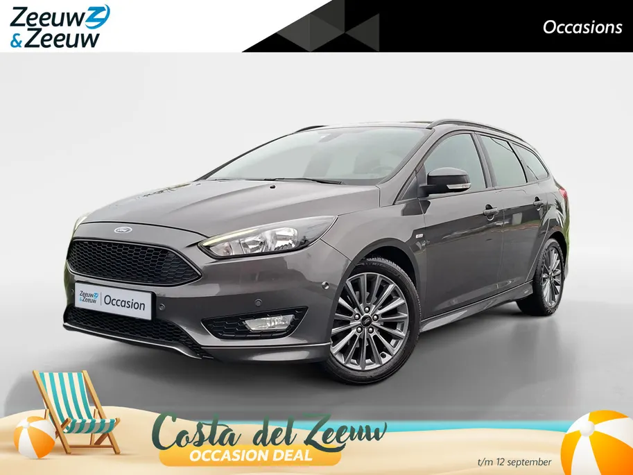 Ford Focus 1.0 ST-Line Wagon | Nieuwe distributieriem | Parkeersensoren | Navigatie | Climate Control | Voorruitverwarming | 17' Lichtmetaal | Trekhaak