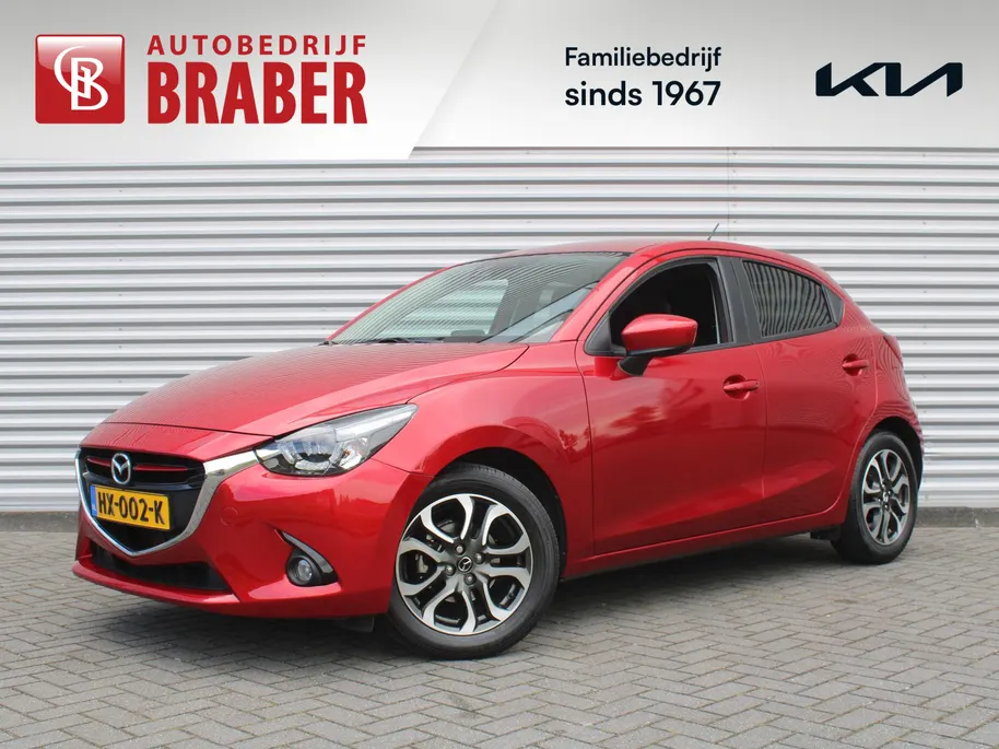 Mazda 2 1.5 Skyactiv-G GT-M | Stoelverwarming | Parkeersensor achter | 16' LM | Clima | Cruise | Navi | LED | Weinig km!! |