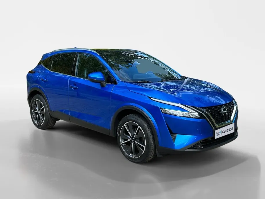 Nissan QASHQAI 1.3 MHEV Tekna Apple Carplay/Android Auto , navigatiesysteem full map , elektrisch bedienbare achterklep met sensorsturing, panoramadak , cruise control adaptief , lichtmetalen velgen 19'