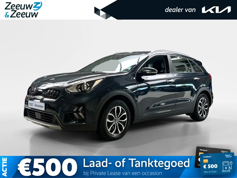 Kia Niro 1.6 GDi Hybrid Edition | Trekhaak Vaste Kogel+ 13-Polige stekker | Schuifkanteldak | Apple Carplay / Android Auto | Navigatiesysteem | Licht + Regensensor | Parkeersensoren + Camera Achter | 16' Lichtmetalen Velgen | Cruise Control Adaptief | Rijstrooksen