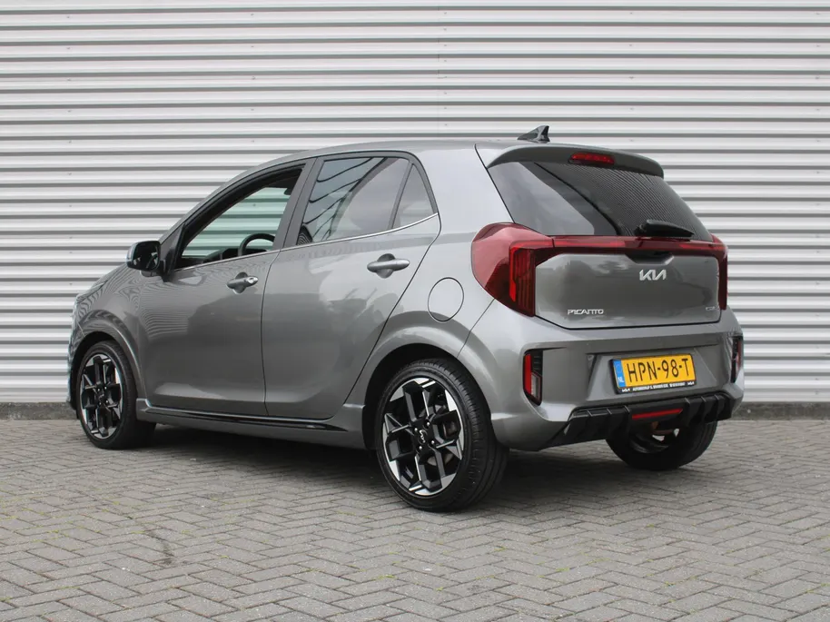 Kia Picanto 1.0 DPI GT-Line | Stuur-/stoelverwarming | Schuifdak | Camera | Dodehoek detectie | Telefoonlader | Clima | Navi | 16' LM | LED | Cruise |