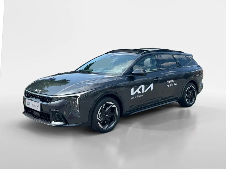 Kia K4 Sportswagon 1.0 T-GDi MHEV GT-Line Launch Edition (pano) Dodehoekassistentie | Kruisend verkeersassistentie achter | Uitstapwaarschuwing | Stoel + stuurwielverwarming