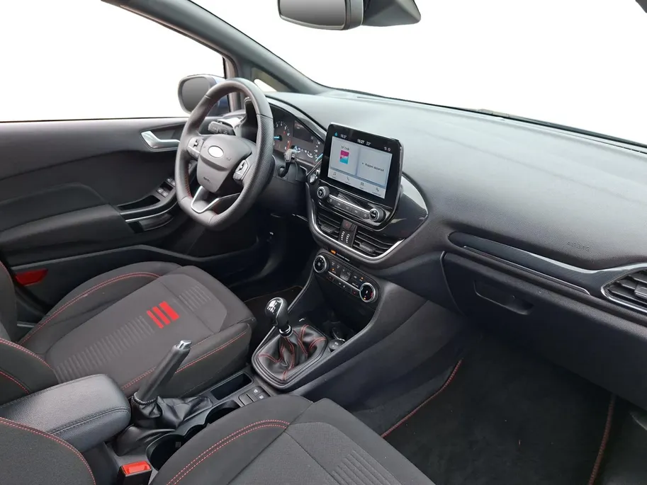 Ford Fiesta 1.0 EcoBoost Hybrid ST-Line 125 pk | Stoel- stuur en voorruitverwarming | Navigatie via Apple Carplay & Android auto | Parkeer sensoren