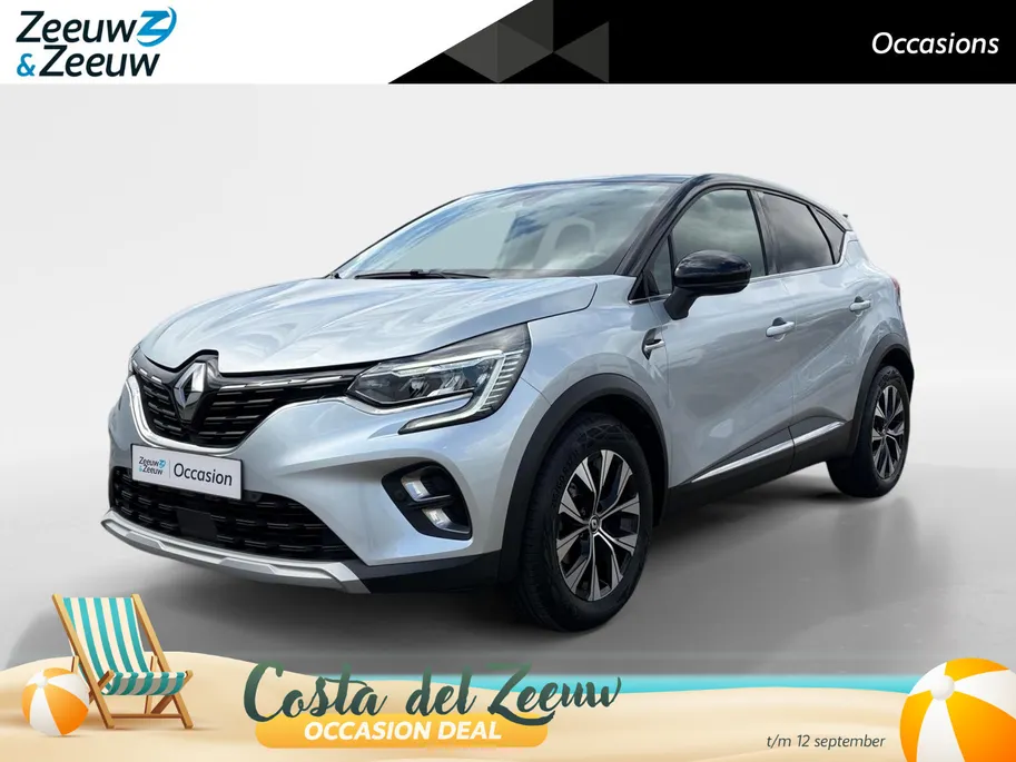 Renault Captur 90PK TCe Techno | 1e eigenaar | Schuif-Kantel Dak | Camera | Navigatie | Apple Carplay/Android Auto | Parkeersensoren | Trekhaak | Climate Control | Lichtmetalen Velgen | Full LED |