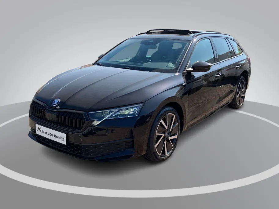 Škoda Octavia Combi 1.5TSI/150PK MHEV Sportline Business · Panoramadak · Trekhaak · Apple/Android · Garantie t/m 31-08-2030 of 100000km.