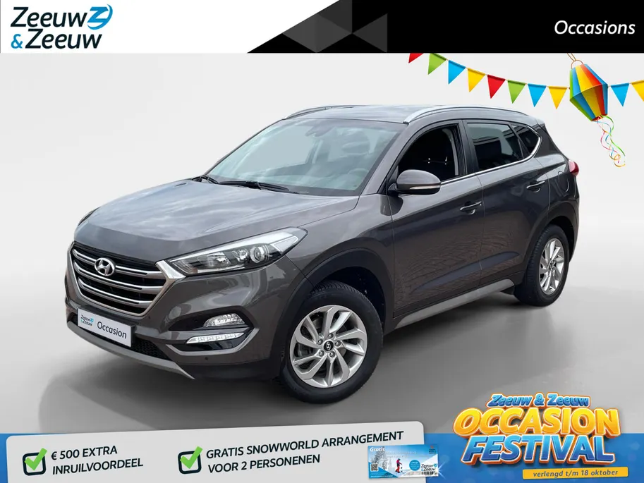 Hyundai Tucson 1.6 GDi Comfort *Navi*Camera*Trekhaak*Dual Climate Control*Cruise Control*Stoelverwarming*LM.Velgen*Zeer nette auto!