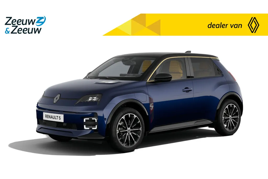 Renault 5 Comfort Range Iconic Cinq 150 pk | Nu uit voorraad leverbaar met € 3.500,- Zeeuw en Zeeuw Voorraadkorting | Pack Advanced Driving Assist | All season banden | Verschillende kleuren beschikbaar | Vraag naar de voorraad | Financier uw R5 tegen slechts 4,9% 