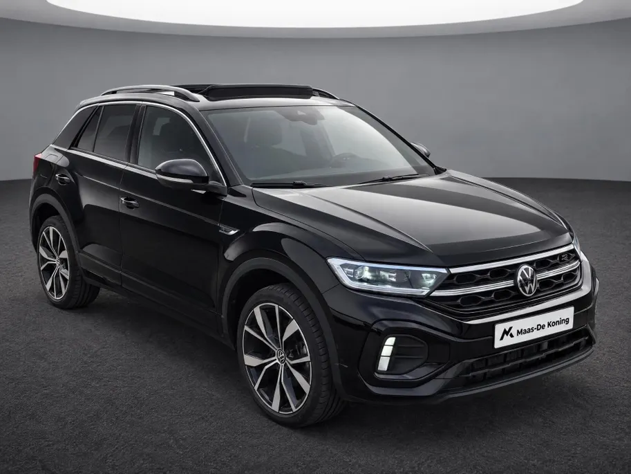 Volkswagen T-Roc 1.5TSI/150PK R-Line Black Style · Panoramadak · Apple/Android Car Play · Camera + Parkeersensoren · Stoelverwarming ·  Garantie t/m 07-08-2027