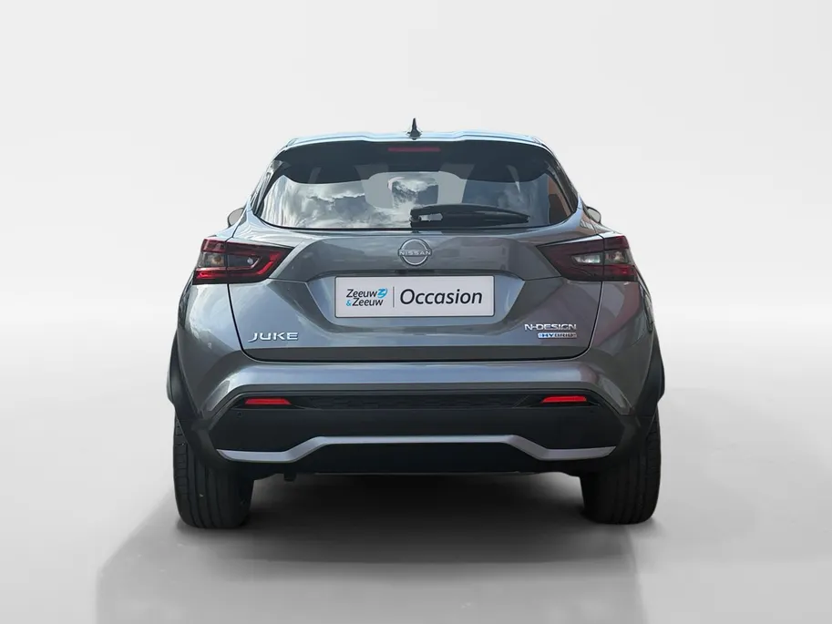 Nissan Juke 1.6 Hybrid N-Design WK DEAL € 500,- korting |Lichtmetalen velgen | Metallic lak| Navigatie | Camera | Automaat | Stuur/Stoel verwarming