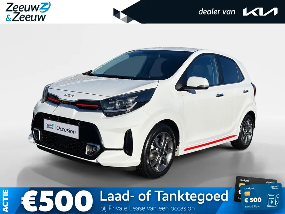 Kia Picanto 1.0 DPi GT-Line | Keyless entry | Climate control | Cruise control | LM-Velgen | Navigatie | Leren bekleding
