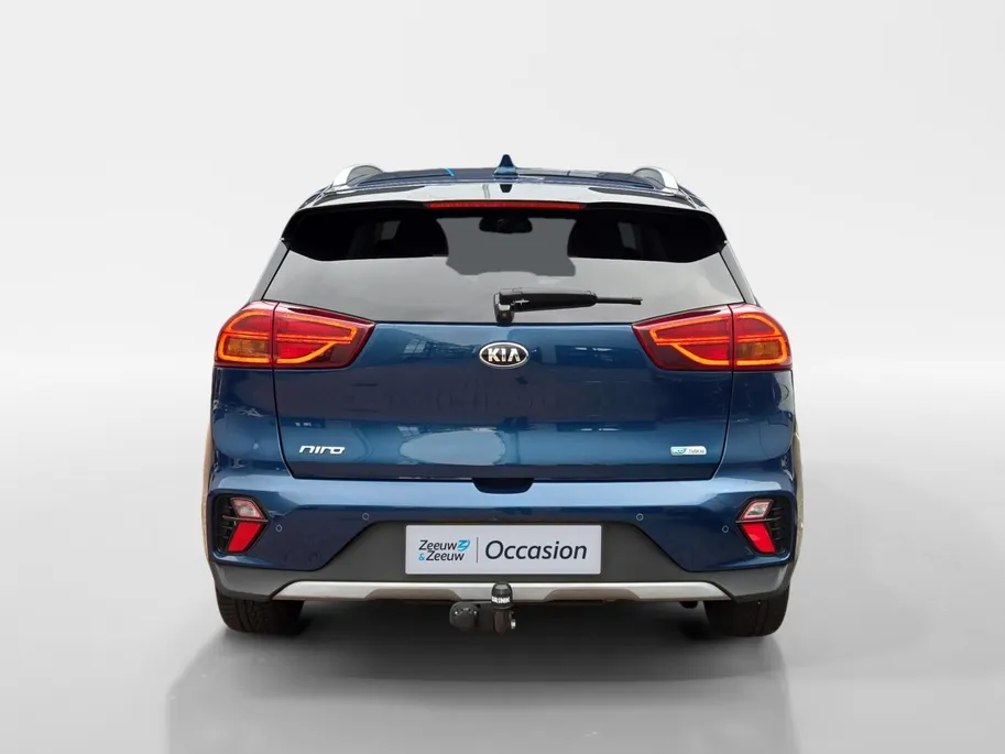 Kia Niro 1.6i Hybrid DynamicPlusLine Dealer onderhouden | Trekhaak | Stoel/stuurverwarming | Dodehoek detectie | Leder | Camera | Carplay & Android | Cruise Control Adaptief | Fabrieksgarantie t/m 23-9-2027 | NAP