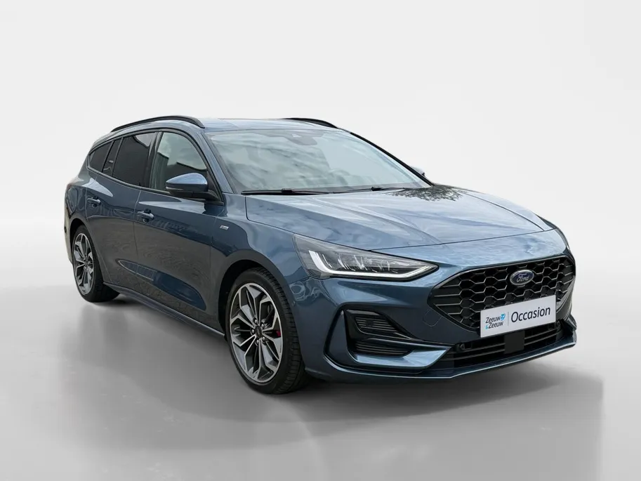 Ford Focus Wagon 1.0 EcoBoost Hybrid ST Line X | NL auto | Dealer onderhouden | 155 pk |  Automaat | BLIS| Adapt. cruise control | Winter pack | Parkeersensoren voor en achter | Achteruitrijcamera | Elektr. achterklep | B&O audio | 18' lichtmetalen velgen | Bovag ga