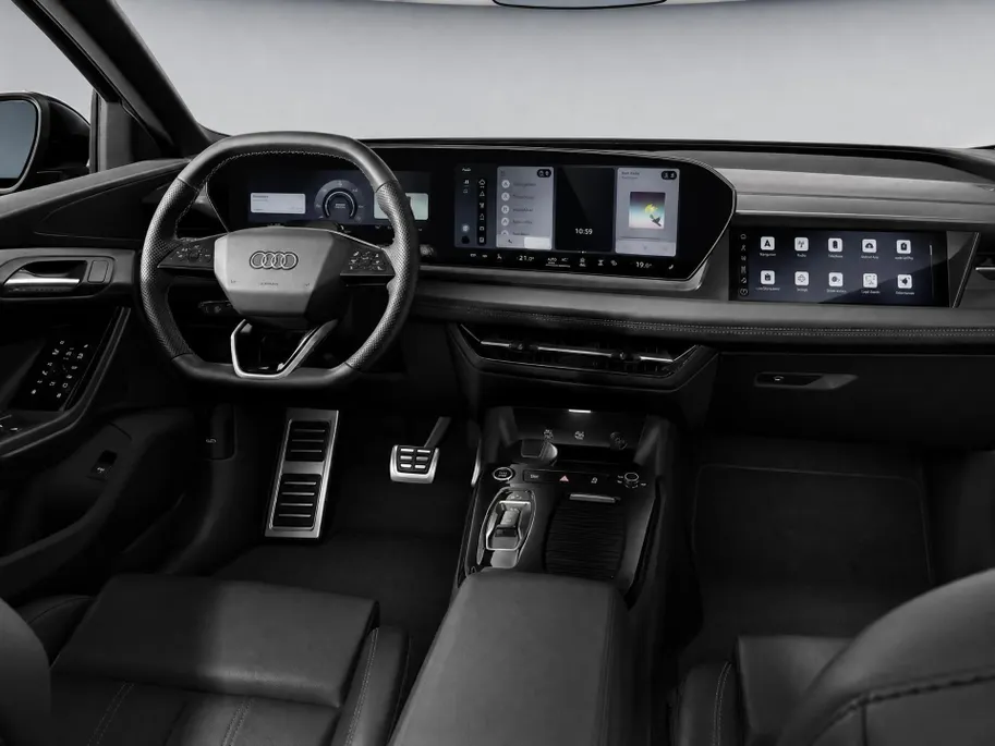 Audi Q6 e-tron S edition 83 kWh 252 PK · Adaptieve luchtvering · Glazen panoramadak · Trekhaak elek. wegklapbaar