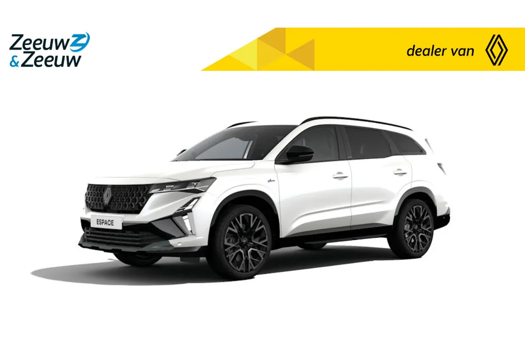Renault Espace E-Tech full hybrid 200 Esprit Alpine 5p. | Nu uit voorraad leverbaar met €6.850,- Zeeuw & Zeeuw voorraadkorting! | Pack Light & Sound | Inclusief 5 jaar fabrieksgarantie | Financier uw Espace tegen slechts 4.9% rente |