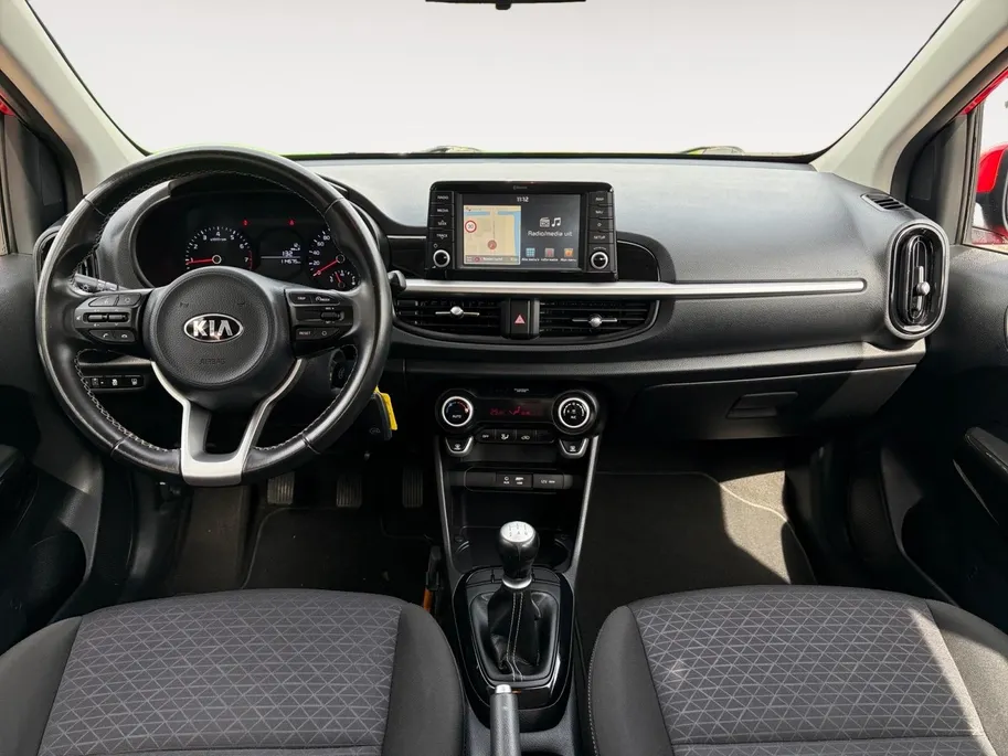 Kia Picanto 1.0 CVVT First Edition | All-Seasonbanden /Apple Carplay/ Android Auto | Navigatiesysteem | Cruise Control | Climate Control | Parkeercamera Achter | Lichtsensor | 15' Lichtmetalen Velgen