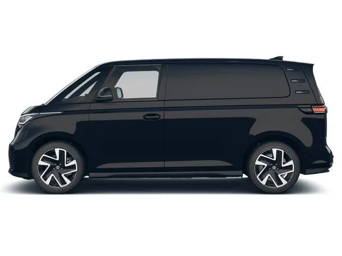 Volkswagen Bedrijfswagens ID. Buzz Cargo Bedrijfswagens Bulli Limited Signature Edition 79kWh 340pk 4M 737746 · ECO-lederen bekleding · 20' LM velgen · Voor en achter spoiler · Zwarte grill ·