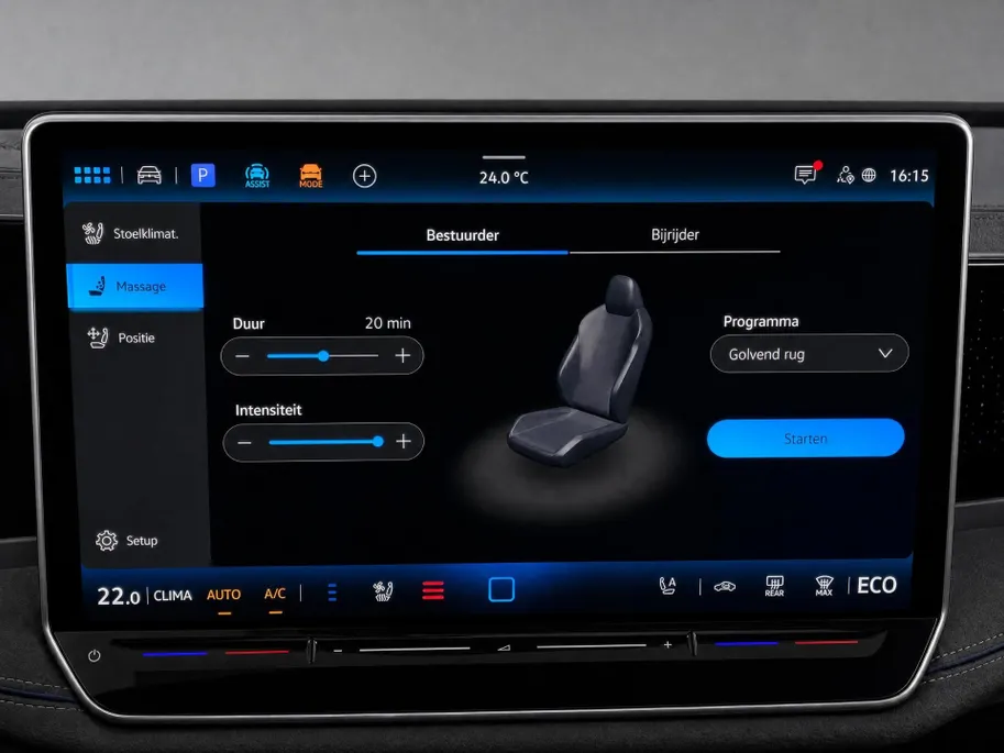 Volkswagen Passat Variant 1.5eHybrid 200kW/272PK R-Line Black Style · Panoramadak · Leder · Trekhaak · 360°Camera · Garantie t/m 24-08-2030 of 100000km.