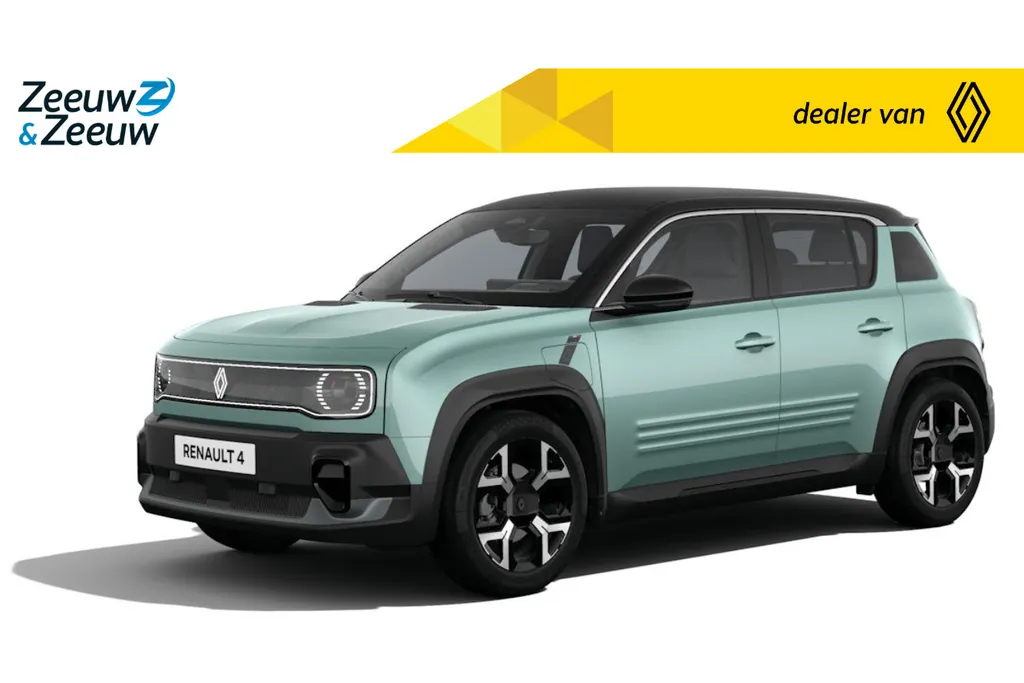 Renault 4 comfort range techno canvas dak 52 kWh | Profiteer nu van €1.800,- Zeeuw & Zeeuw voorraadkorting | NU met GRATIS 5 jaar fabrieksgarantie | 392KM Actieradius | NU te bestellen |