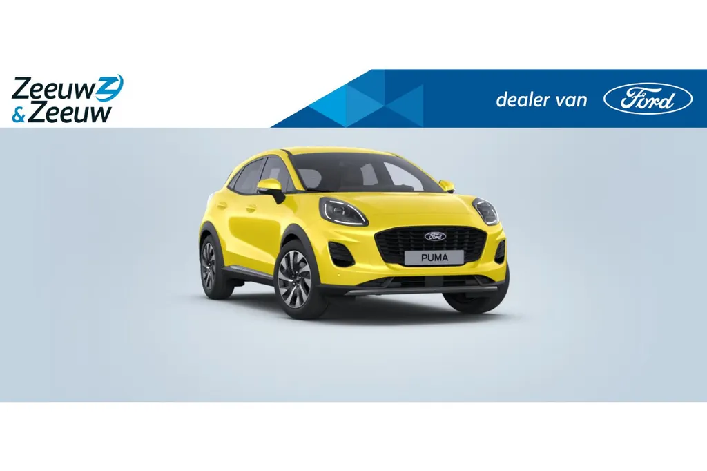 Ford Puma 1.0 EcoBoost Hybrid Titanium 125Pk | | !gratis upgrade naar automaat! | Apple Carplay&Android Auto | Ledverlichting | Parkeersensoren | Cruisecontrol | DAB+ | Nieuw te bestellen |