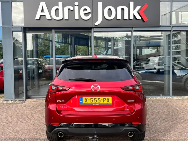 Mazda CX-5 2.0 e-SkyActiv-G M Hybrid 165 Homura Comfort Pack AUTOMAAT | TREKHAAK | LEDER | 360gr CAMERA | Bose AUDIO | STOELVENTILATIE | STOEL- en STUURVERWARMING | 1e EIG |