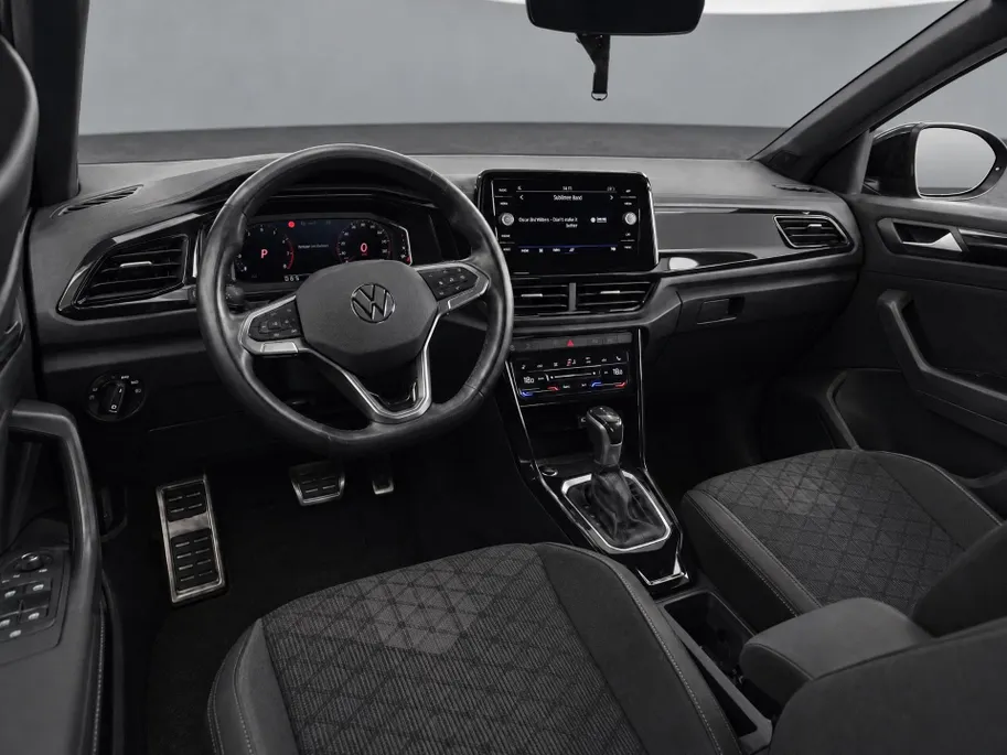 Volkswagen T-Roc 1.5 TSI 150pk DSG R-Line · Camera · Apple/Android Car Play · Navigatie · Stoel-& Stuurverwarming · Elek. Achterklep · Dodehoek Detectie · 18'' Inch ·