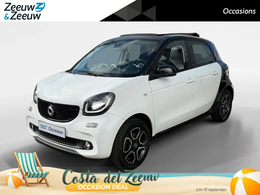 smart Forfour 1.0 Turbo Prime | Zeer nette auto | Open dak | Climate Control | Achteruitrijcamera | Navigatie | Stoelverwarming | Volledig onderhouden |