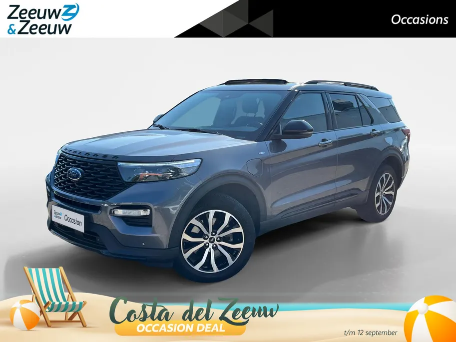 Ford Explorer 3.0 V6 EcoBoost PHEV ST-Line |7 persoons| Allweatherbanden| Apple Carplay/Android Auto|Rondomzicht camera| panorama-dak|12 Maanden Bovag garantie|