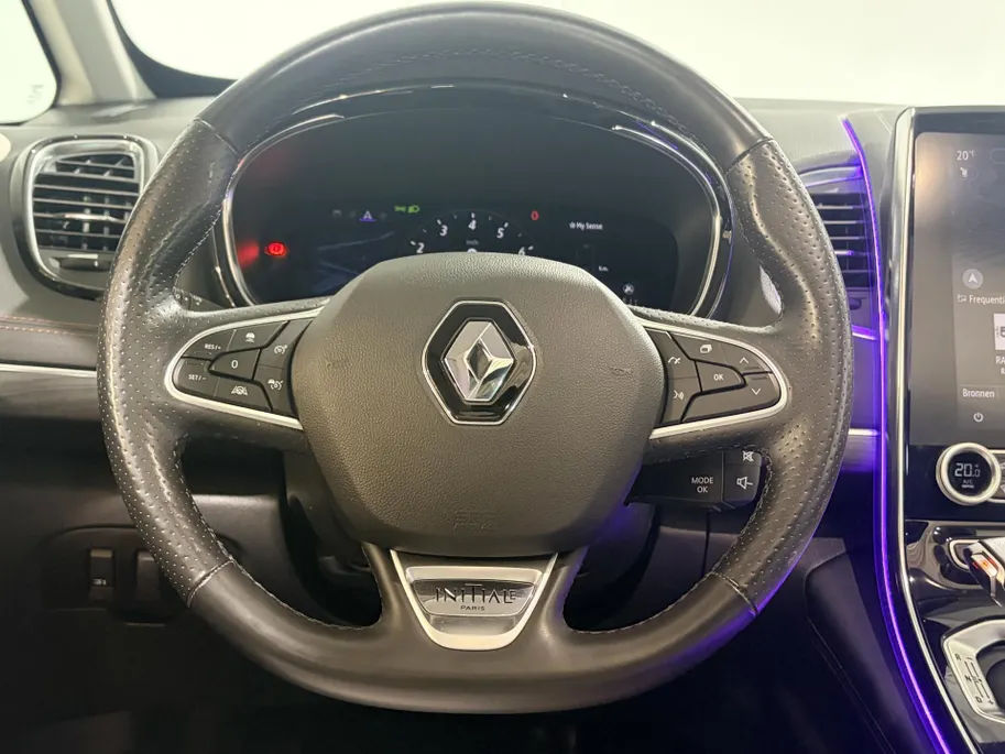 Renault Espace 225PK TCe Initiale Paris 7p. Automaat | 7 Zitplaatsen | Stoelverwarming | Schuif/Kantel Dak | Stoelverkoeling | Semi Elektrische Wegklapbare Trekhaak | Climate Control | Apple CarPlay/Android Auto | Head Up Display | Wit Leder | Camera | Parkeersensoren |