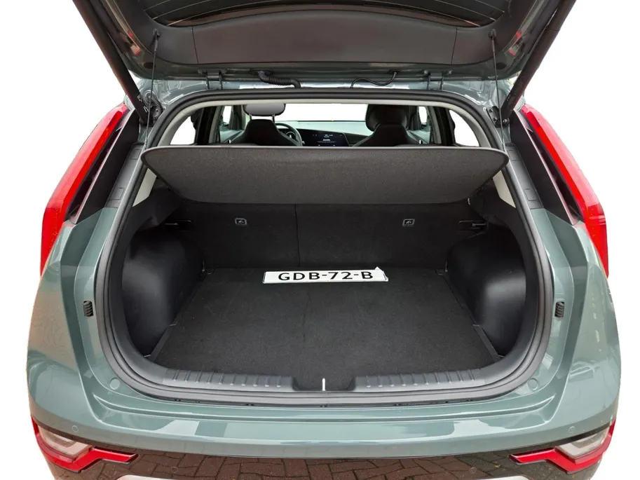 Kia Niro 1.6 GDi Hybrid DynamicPlusLine | Dealer onderhouden | Open dak | Lederen bekleding | Trekhaak | Stoelverwarming | Apple CarPlay & Android Auto | Dodehoek Detectie | Fabrieksgarantie t/m 6-2031 |