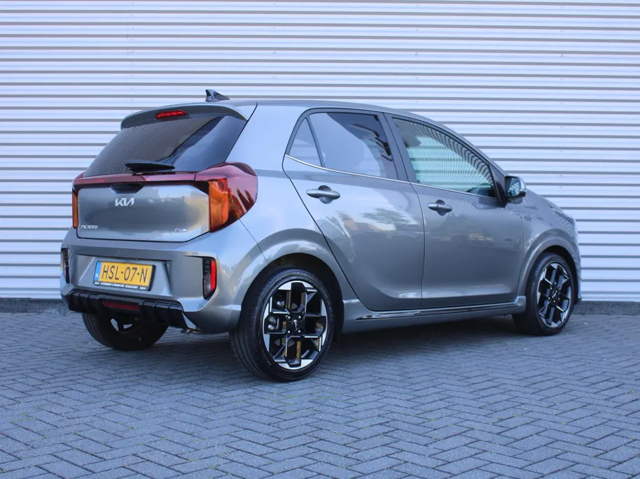 Kia Picanto 1.0 DPI GT-Line | Stuur-/stoelverwarming | Schuifdak | Camera | Dodehoek detectie | Telefoonlader | Clima | Navi | 16' LM | LED | Cruise |