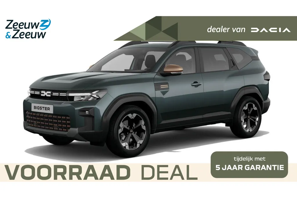 Dacia Bigster Hybrid 155 Extreme Nu uit voorraad leverbaar | verschillende kleuren beschikbaar met € 450,- Voorraadkorting| Financier uw Bigster tegen slechts 2,9% rente