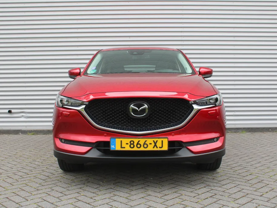 Mazda CX-5 2.5 SkyActiv-G 194 GT-M 4WD | Trekhaak | Stuur-/stoelverwarming | Leer | 19' LM | Navi | Schuifdak | Camera | HUD | LED | All season | 194 PK!! |
