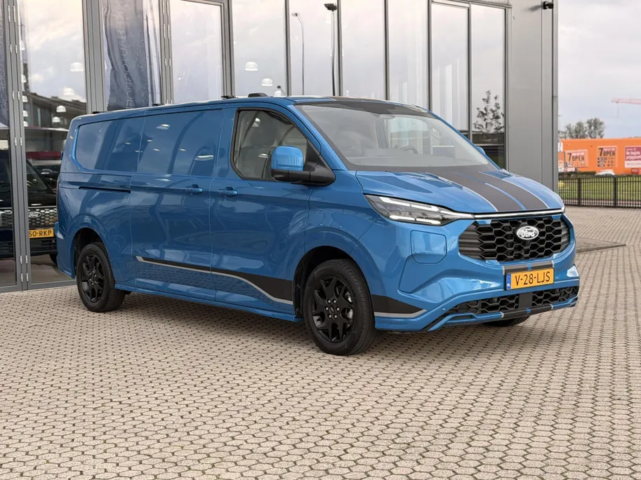 Ford Transit Custom 320 2.5 PHEV L2H1 Sport DRIVER ASSISTANCE PACK ULTIMATE I DUBBELE ZIJSCHUIFDEUR I TREKHAAK I WINTER PACK I ADAPTIEVE MATRIX LED-KOPLAMPEN I APPLE CARPLAY / ANDROID AUTO I