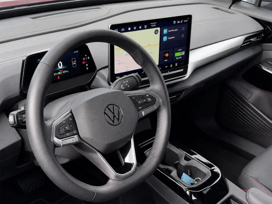 Volkswagen ID.4 Limited Edition 58 kWh accu 190 PK · Achteruitrijcamera · Draadloze telefoonlader · Sfeerverlichting · All- Season banden ·  Lederen bekleding 'Diamond stitching'