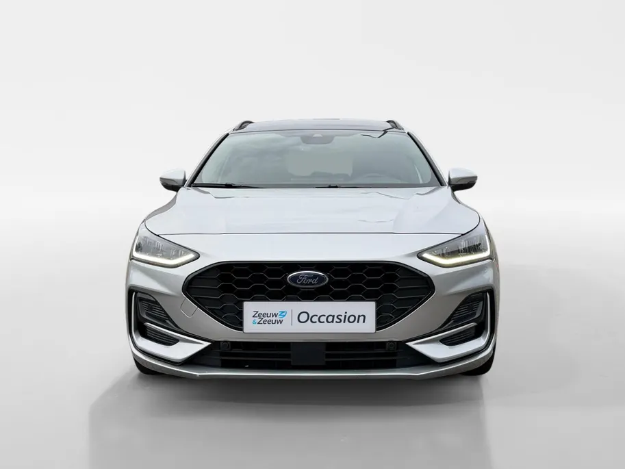 Ford Focus Wagon 1.0 EcoBoost Hybrid ST Line X | 155 pk | Automaat | Adapt. cruise control | BLIS | Pano dak | Parkeersensoren voor en achter | Achteruitrijcamera | 17' lichtmetalen velgen | Privacy glas | Fabrieksgarantie |