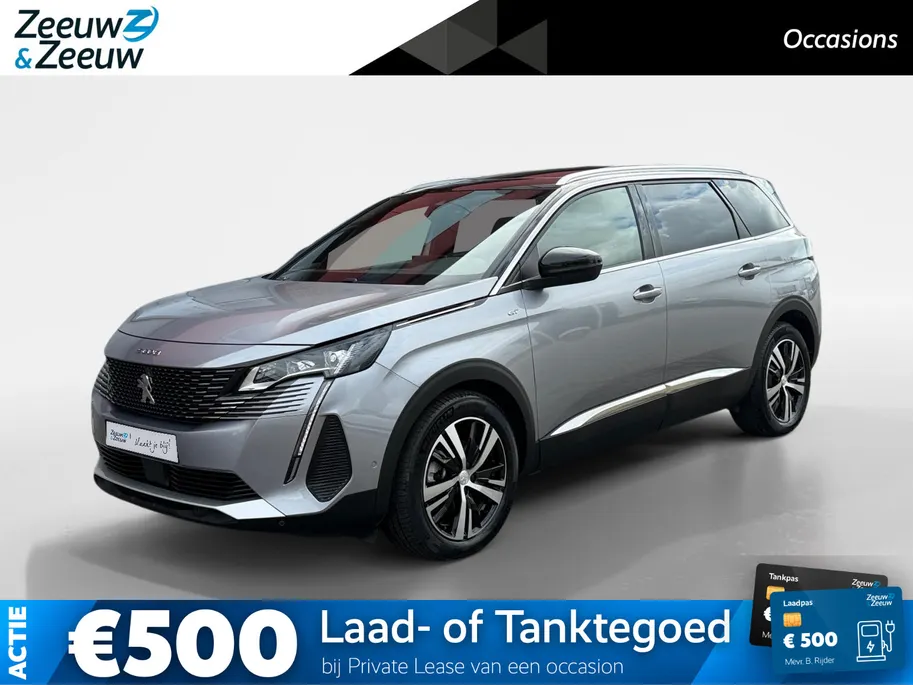 Peugeot 5008 1.2 Hybrid 136 GT 146PK AUTOMAAT | 7-persoons | Cruise Control | Climate Control | Schuif- kanteldak | 360 camera | Parkeersensoren rondom | BOM VOL MET OPTIES!!