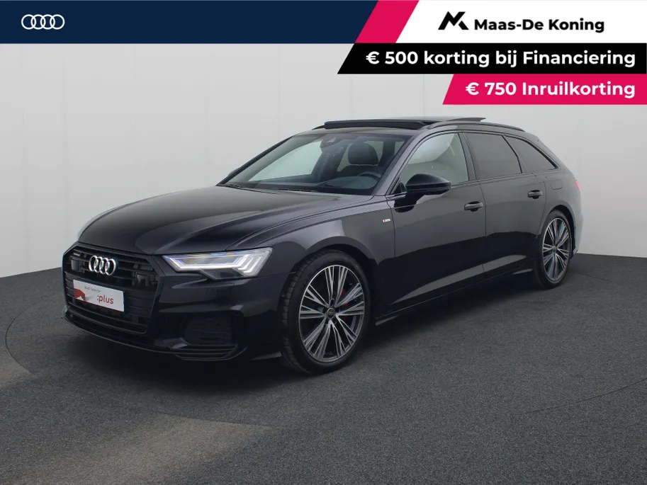 Audi A6 Avant 55 TFSIe 367pk quattro Pro Line S Competition · Panoramadak · Camera · Apple/Android Car Play · HEAD-UP Display · Dodehoeksensoren · Adaptive CC · Leder/Alcantara · EXTRA INRUILKORTING ·