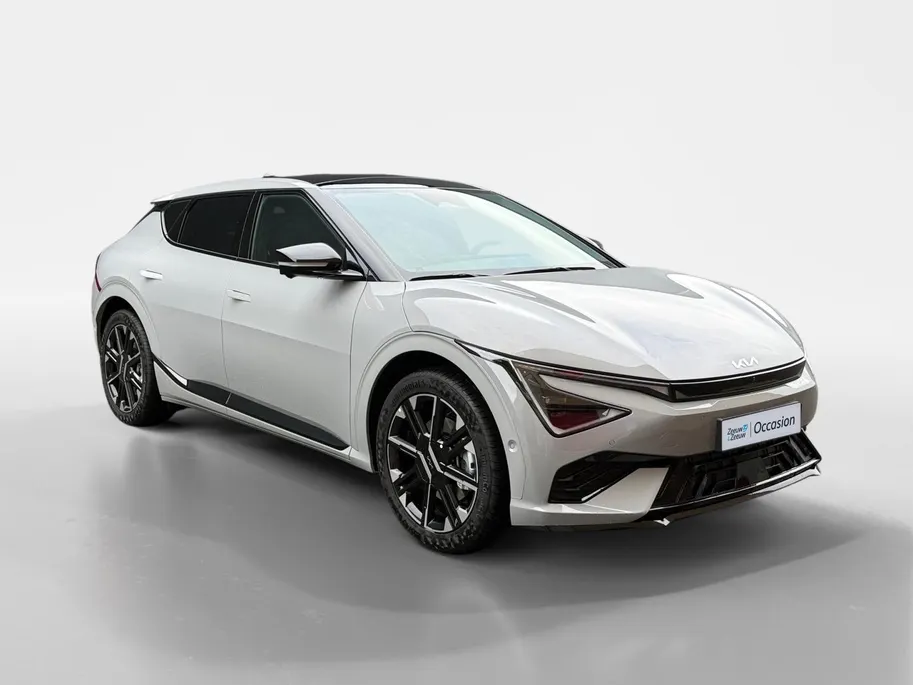 Kia EV6 GT-Line 84 kWh Panoramisch schuif-/kanteldak | Verwarmbare en geventileerde stoelen | V2L | Meridian Premium Sound System | 360 camera | Metallic lak | Fabrieksgarantie t/m 11-04-2033 + 3x 1 jaar* | NAP